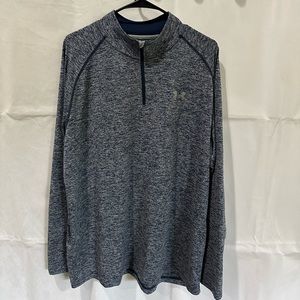 Heathered Blue Under Armour Quarter Zip